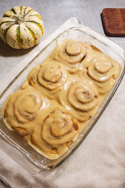 Sweet Potato Latte Cinnamon Roll